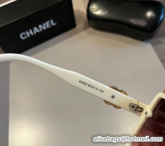 Good Product Chanel Sunglasses CH041008 White 2024 