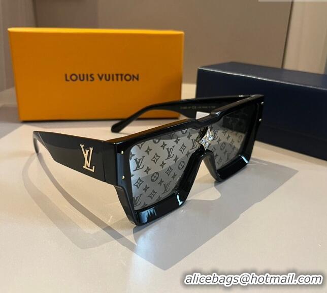 Reasonable Price Louis Vuitton Cyclone Sunglasses 0410 Black 2024