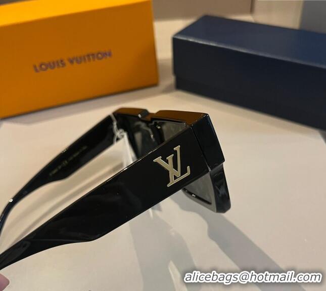 Reasonable Price Louis Vuitton Cyclone Sunglasses 0410 Black 2024