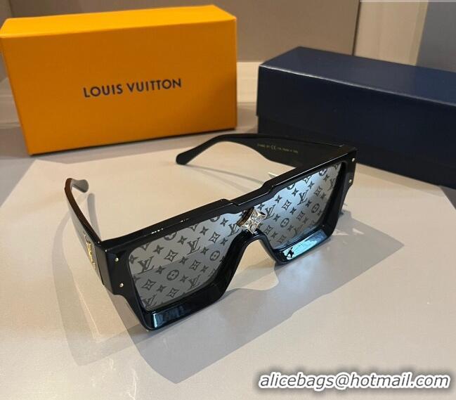 Reasonable Price Louis Vuitton Cyclone Sunglasses 0410 Black 2024