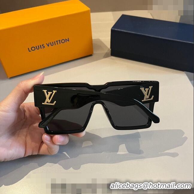 Popular Style Louis Vuitton Cyclone Sunglasses 0410 Black 2024