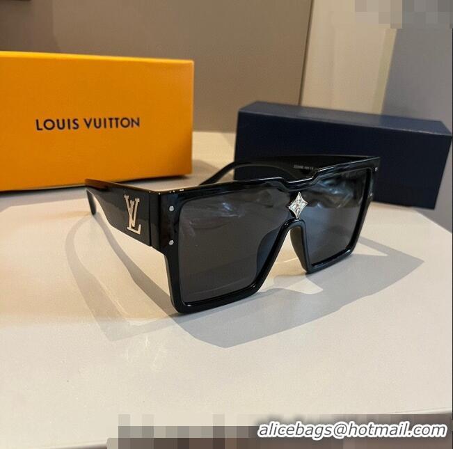 Popular Style Louis Vuitton Cyclone Sunglasses 0410 Black 2024