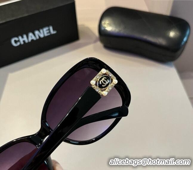 Popular Chanel Sunglasses CH041010 Black/Purple 2024