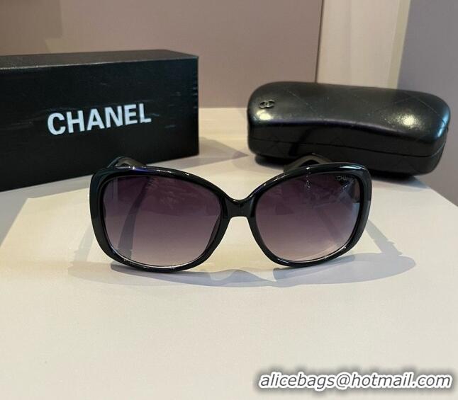 Popular Chanel Sunglasses CH041010 Black/Purple 2024