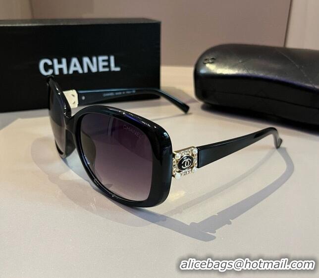 Popular Chanel Sunglasses CH041010 Black/Purple 2024