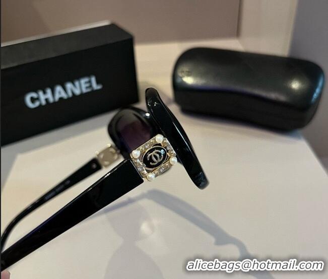 Popular Chanel Sunglasses CH041010 Black/Purple 2024