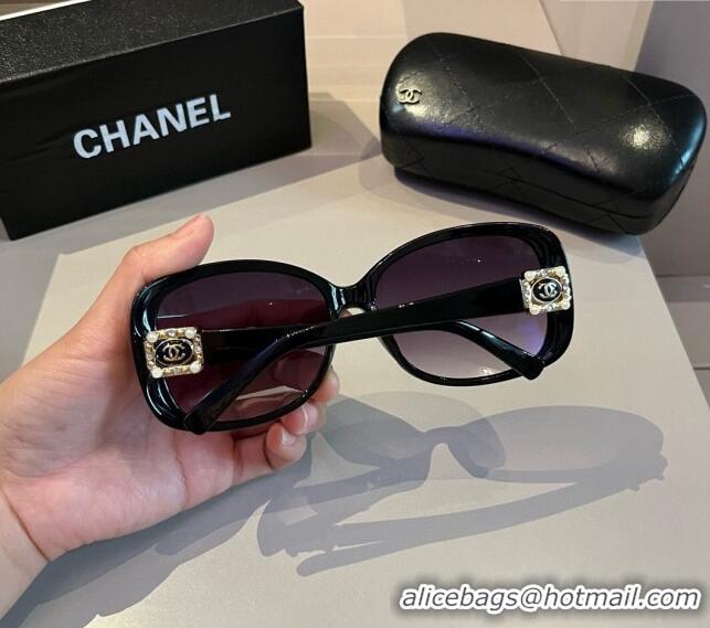 Popular Chanel Sunglasses CH041010 Black/Purple 2024