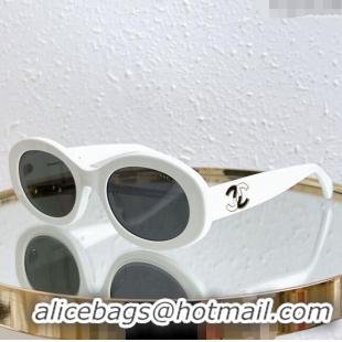 Luxury Classic Chanel Sunglasses CH7990 White 2024 