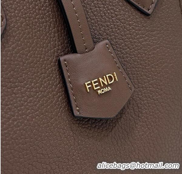 Best Price Fendi Origami Mini Bag in Leather that can be transformed 8626 Brown 2024 TOP