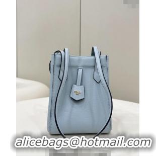 Well Crafted Fendi Origami Mini Bag in Leather that can be transformed 8626 Light Blue 2024 TOP