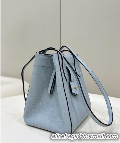 Well Crafted Fendi Origami Mini Bag in Leather that can be transformed 8626 Light Blue 2024 TOP