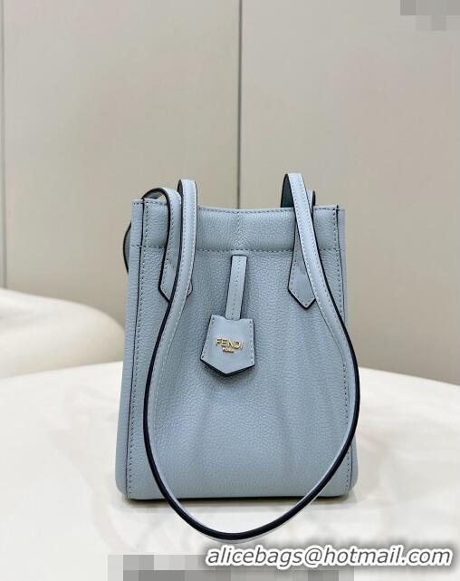 Well Crafted Fendi Origami Mini Bag in Leather that can be transformed 8626 Light Blue 2024 TOP