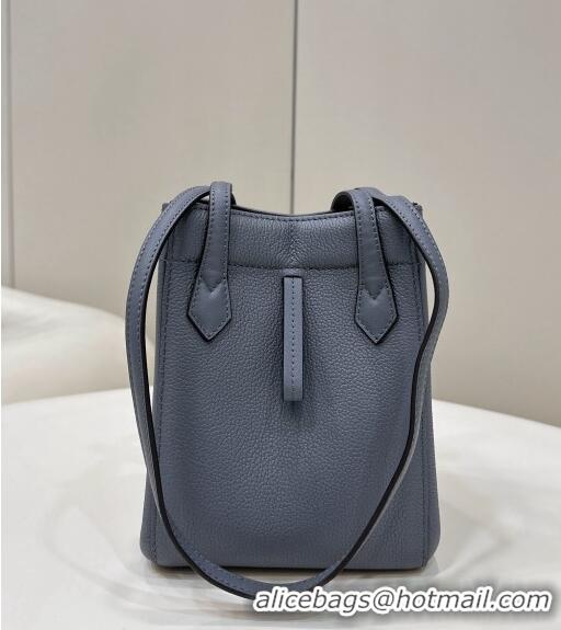 Inexpensive Fendi Origami Mini Bag in Leather that can be transformed 8626 Grey Blue 2024 TOP