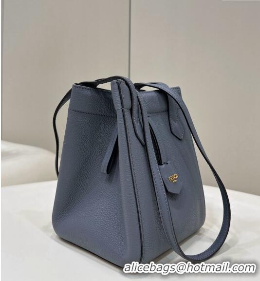 Inexpensive Fendi Origami Mini Bag in Leather that can be transformed 8626 Grey Blue 2024 TOP