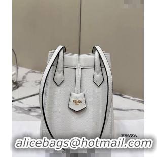 New Fashion Fendi Origami Mini Bag in Leather that can be transformed 8626 White 2024 TOP