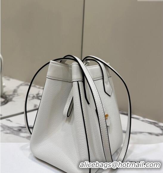 New Fashion Fendi Origami Mini Bag in Leather that can be transformed 8626 White 2024 TOP