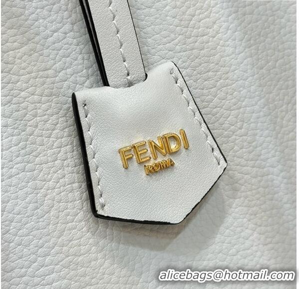 New Fashion Fendi Origami Mini Bag in Leather that can be transformed 8626 White 2024 TOP