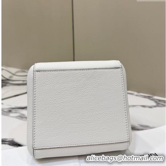 New Fashion Fendi Origami Mini Bag in Leather that can be transformed 8626 White 2024 TOP