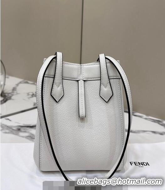 New Fashion Fendi Origami Mini Bag in Leather that can be transformed 8626 White 2024 TOP