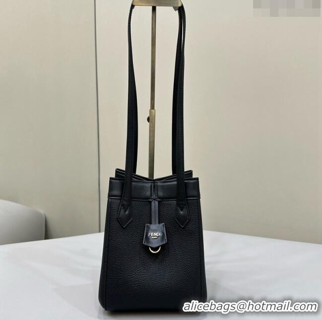 Best Price Fendi Origami Mini Bag in Leather that can be transformed 8626 Black 2024 TOP