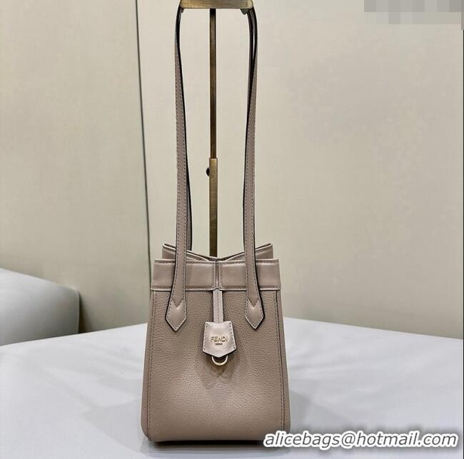 Trendy Design Fendi Origami Mini Bag in Leather that can be transformed 8626 Grey 2024 TOP