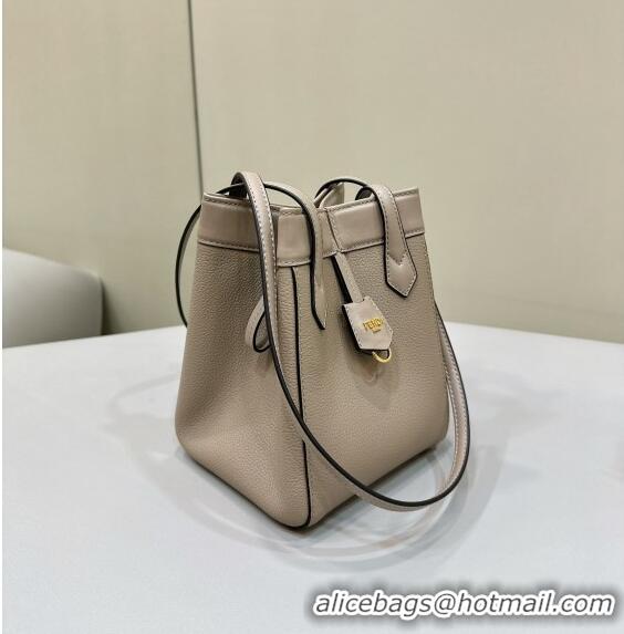 Trendy Design Fendi Origami Mini Bag in Leather that can be transformed 8626 Grey 2024 TOP