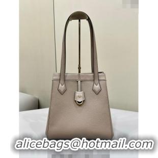 Shop Discount Fendi Origami Medium Bag in Leather that can be transformed 8626 Grey 2024 TOP