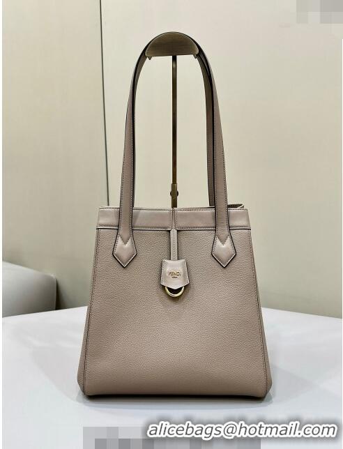 Shop Discount Fendi Origami Medium Bag in Leather that can be transformed 8626 Grey 2024 TOP