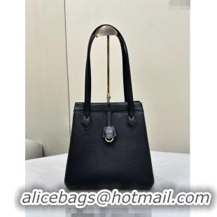 Good Looking Fendi Origami Medium Bag in Leather that can be transformed 8626 Black 2024 TOP