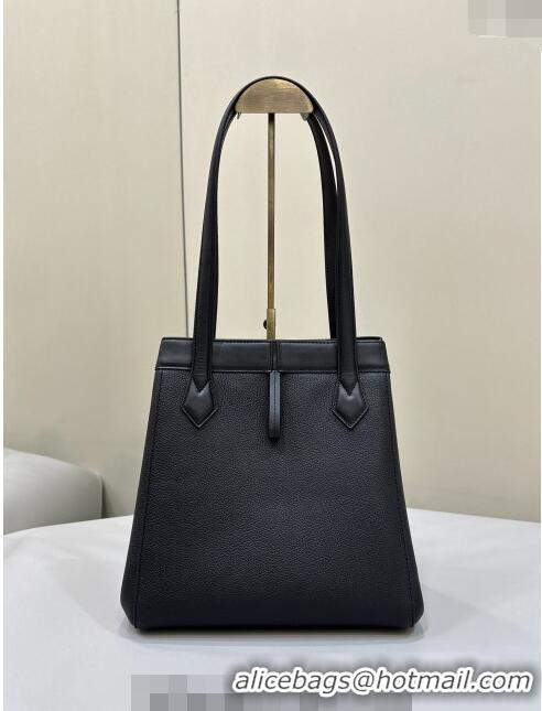 Good Looking Fendi Origami Medium Bag in Leather that can be transformed 8626 Black 2024 TOP