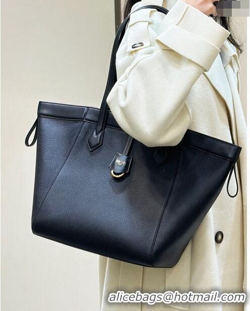 Good Looking Fendi Origami Medium Bag in Leather that can be transformed 8626 Black 2024 TOP