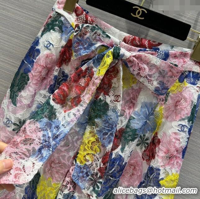 Luxury Discount Chanel Lace Pants CH041822 Multicolor 2024