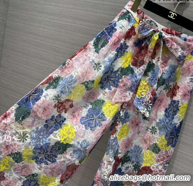 Luxury Discount Chanel Lace Pants CH041822 Multicolor 2024