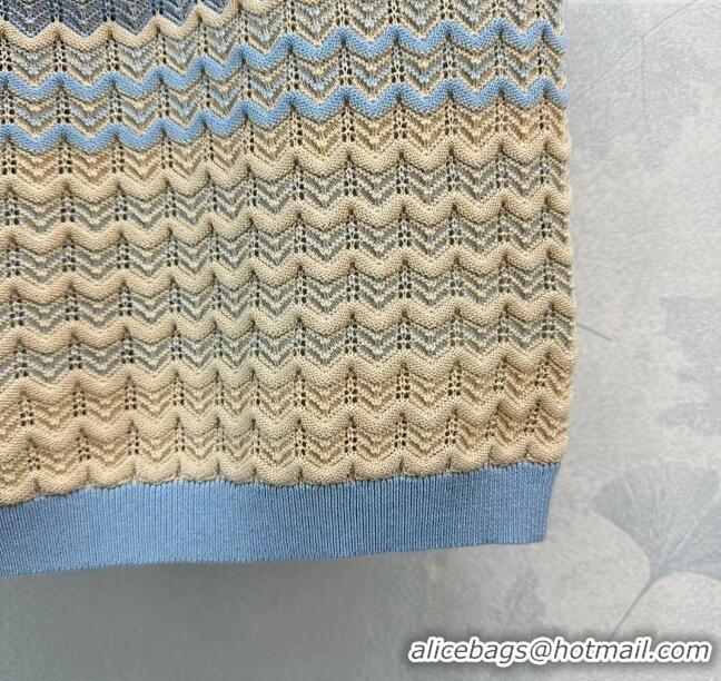 Grade Design Chanel Knit Vest CH041829 Beige/Blue 2024