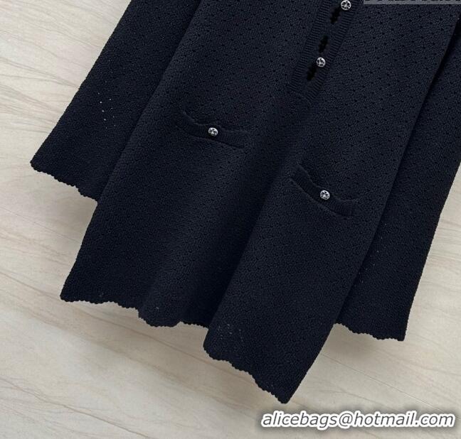 Super Quality Chanel Knit Dress CH041830 Black 2024