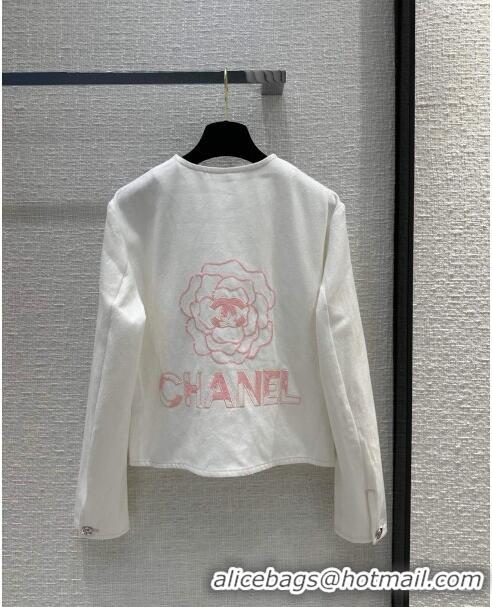 Top Quality Chanel Denim Jacket CH041834 White 2024