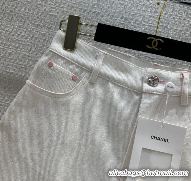 Top Design Chanel Denim Shorts CH041835 White 2024