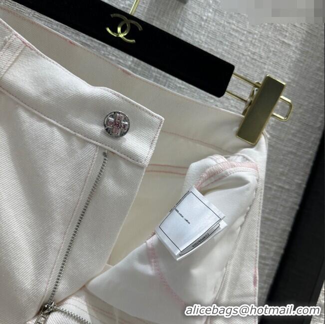 Top Design Chanel Denim Shorts CH041835 White 2024