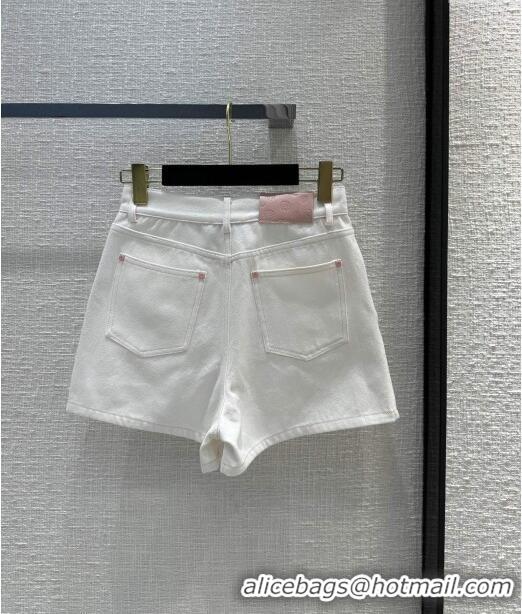 Top Design Chanel Denim Shorts CH041835 White 2024