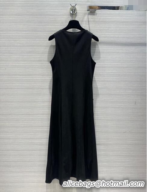 Top Quality Chanel Long Dress CH041837 Black 2024