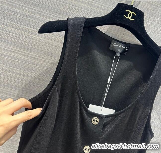 Top Quality Chanel Long Dress CH041837 Black 2024