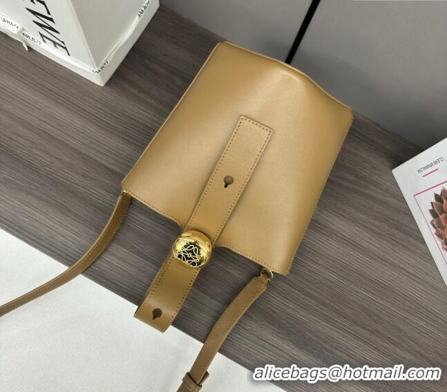 Promotional Loewe Mini Pebble Bucket bag in mellow calfskin 062342 Apricot 2024