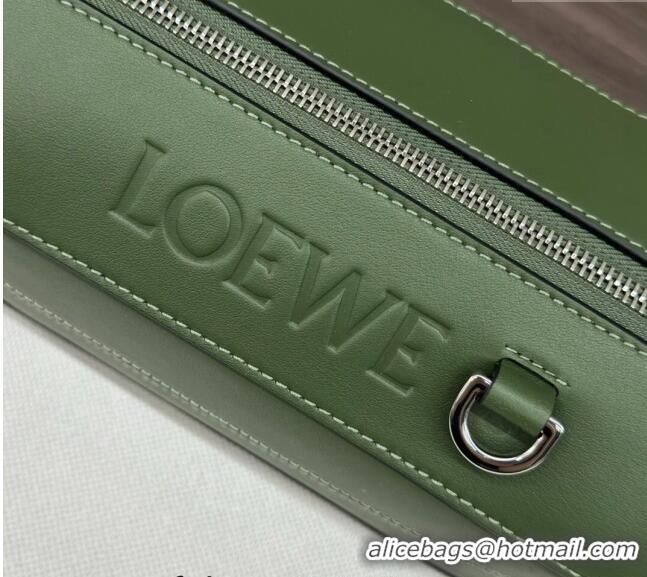 Good Taste Loewe Convertible Sling Shoulder Bag in classic calfskin 262243 Hunter Green 2024