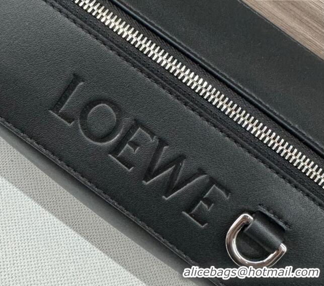 New Design Loewe Convertible Sling Shoulder Bag in classic calfskin 262243 Black 2024