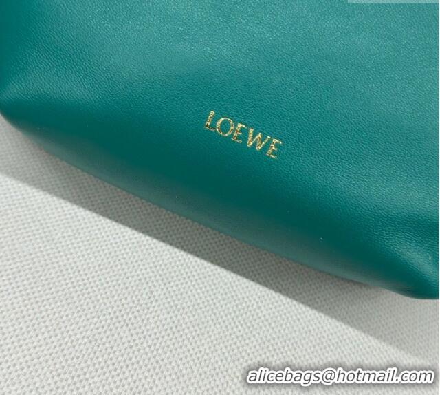 Good Product Loewe Mini Flamenco Purse bag in mellow nappa lambskin 412342 Emerald Green 2024