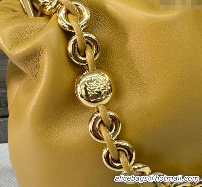 Best Price Loewe Mini Flamenco Purse bag in mellow nappa lambskin 412342 Yellow 2024