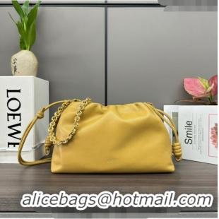 Trendy Design Loewe Small Flamenco Purse bag in mellow nappa lambskin 012403 Yellow 2024