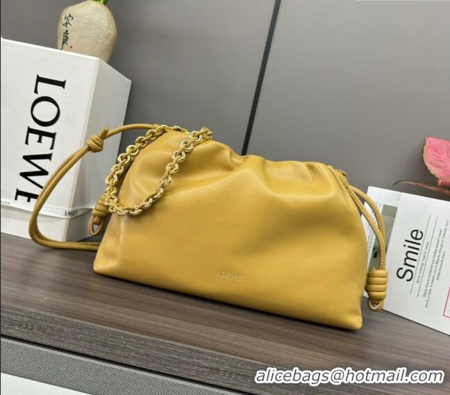 Trendy Design Loewe Small Flamenco Purse bag in mellow nappa lambskin 012403 Yellow 2024