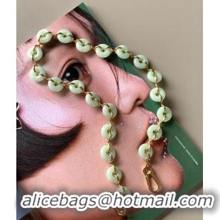 Famous Brand Loewe Donut Chain Bag Strap in acetate 2x66.5cm L0003 Jade Green 2024