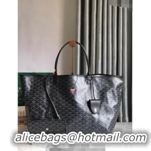 New Style Goyard Saint Louis GM Tote Bag 020146L Black